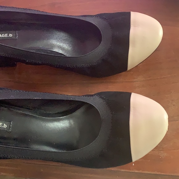 Courage b Noemie Block Heel Black Square Heel Shoe - Picture 9 of 11